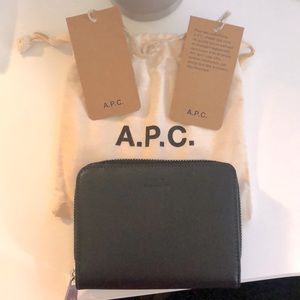 A.P.C. Black calf leather wallet “Emmanuelle”